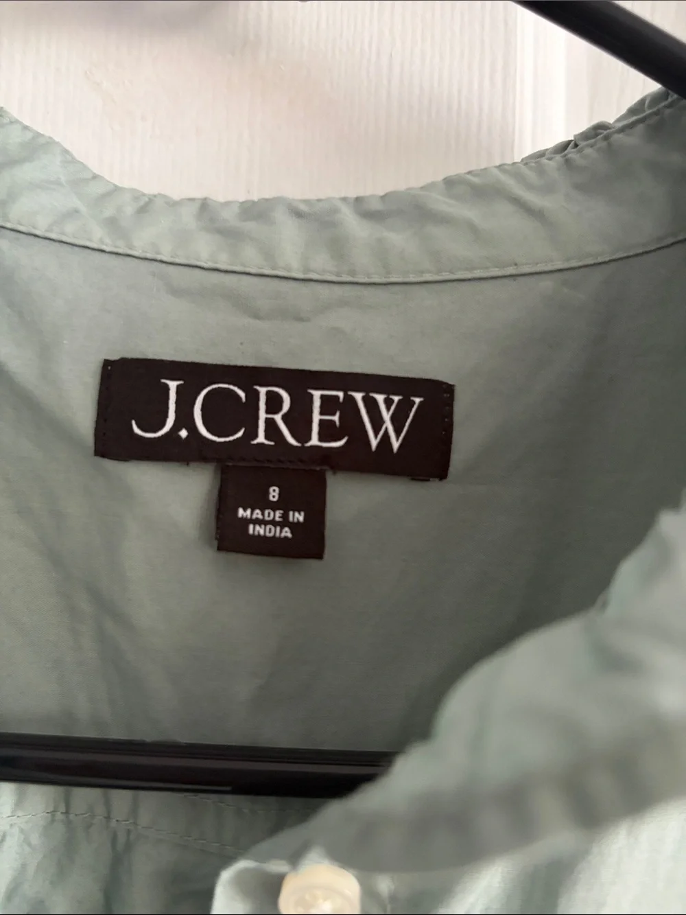 J. Crew Sage Green Midi Shirt Dress